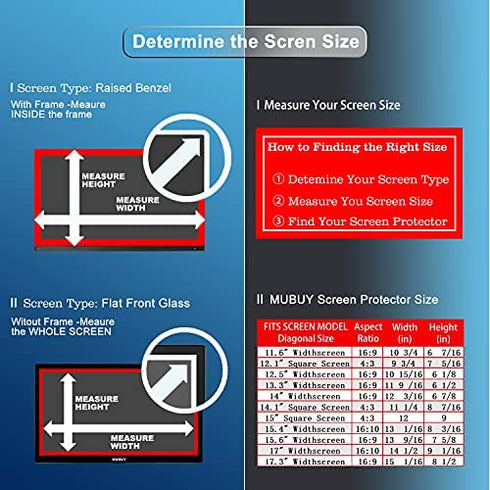 15.6" Laptop Screen Protector Tempered Glass (345x194mm/ W x H) for 15.6" HP/Dell/ASUS/Sony/Samsung/Lenovo/Acer/MSI/LG/Razer Blade 15.6" 16:9 Laptop, 9H Hardness, Anti Fingerprint, Bubble Free